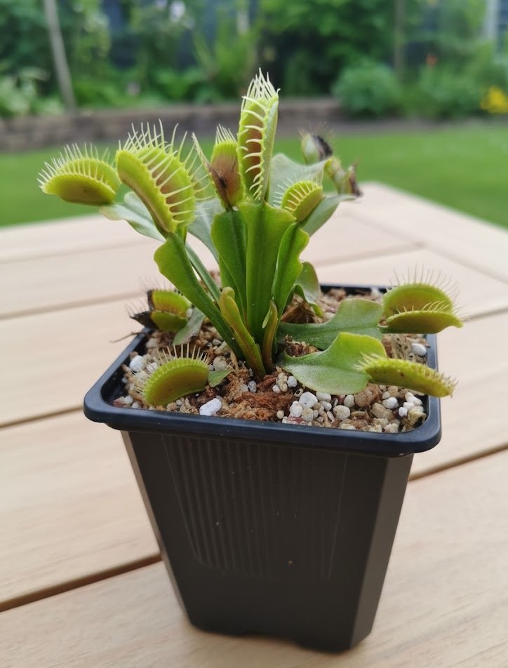 Dionaea muscipula típica tamaño adulto planta carnívora robusta Perú Planticarnivoras